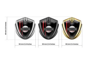 Nissan Metallico Emblema Badge Look Sportivo Alta Qualità